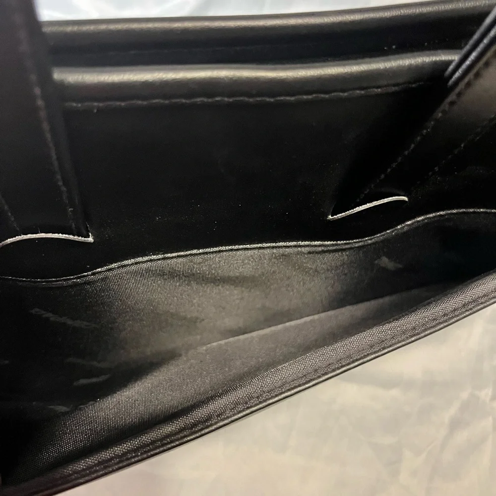 Vintage Compaq black leather case